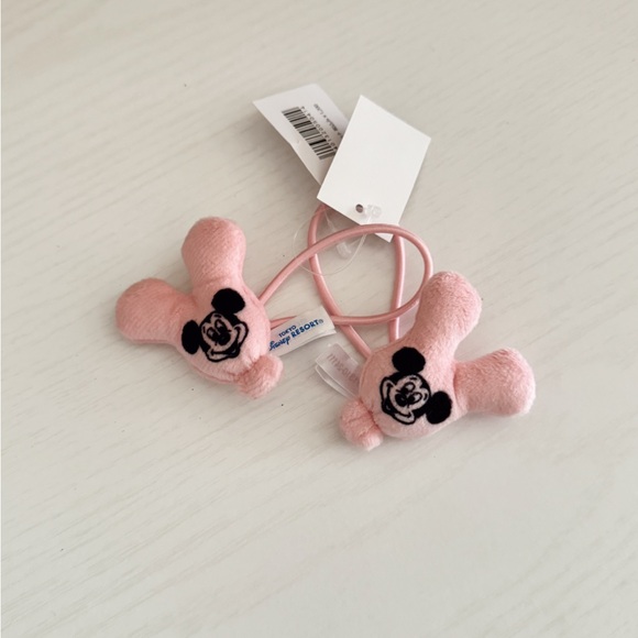 Disney Accessories - Tokyo disney set of two Mickey Mouse balloon hair pink ties